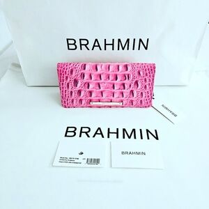 NWT Brahmin PINK PHLOX Ady Wallet